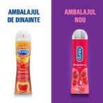 Lubrifiant Durex Strawberry (capsuni), 50 ml - imagine 2