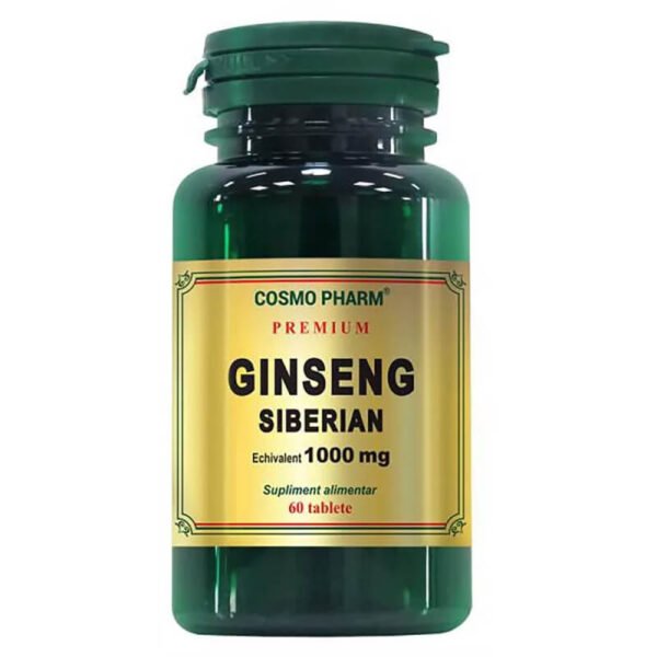 Ginseng Siberian 1000mg, 60 tablete, Cosmo Pharm