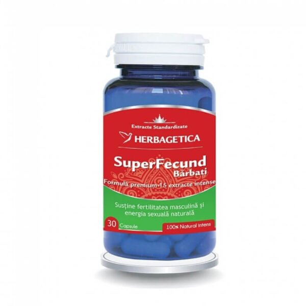 SuperFecund barbati, 30 capsule, Herbagetica